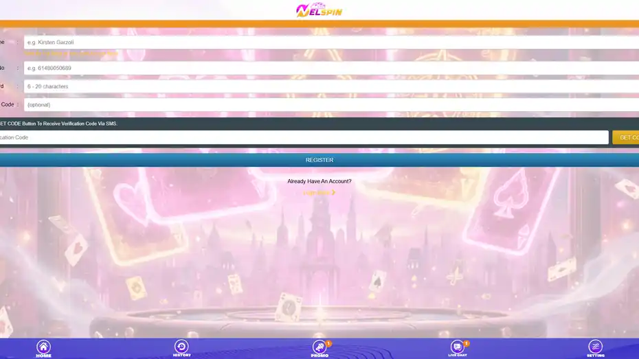 Nelspin Registration